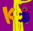 Dibujo Koala pintado por LUCA