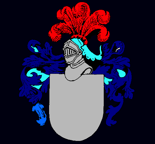 Escudo de armas y casco