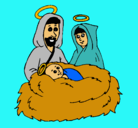 Dibujo Natividad pintado por samanha