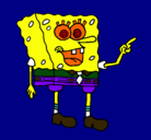 Dibujo Bob Esponja pintado por hardy