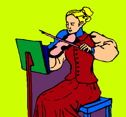 Dama violinista