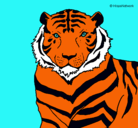 Dibujo Tigre pintado por tigre