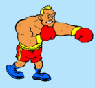 Dibujo Boxeador pintado por boxeador