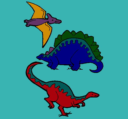 Tres clases de dinosaurios