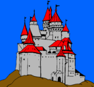Dibujo Castillo medieval pintado por machon23