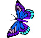 Dibujo Mariposa pintado por mariposa