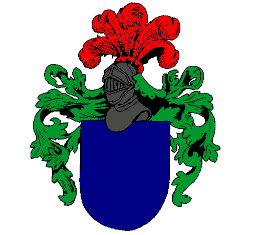 Escudo de armas y casco