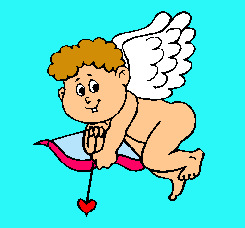 Dibujo Cupido pintado por sofiaboca