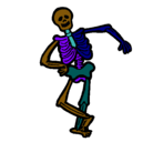 Dibujo Esqueleto contento pintado por LLLLLLLL