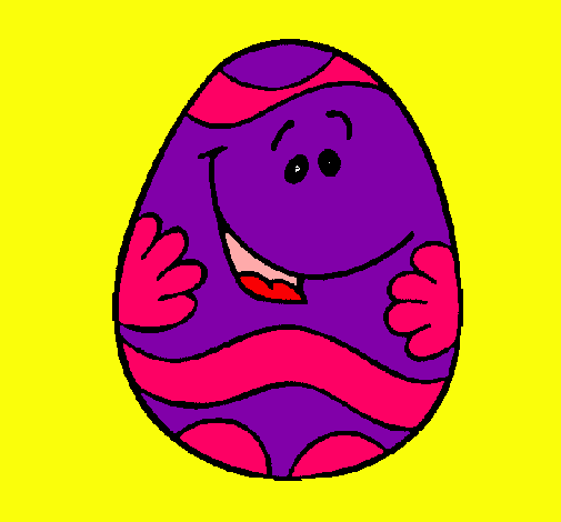 Dibujo Huevo de pascua feliz pintado por DuLzezitha