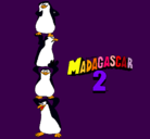 Dibujo Madagascar 2 Pingüinos pintado por fffffffffffffff