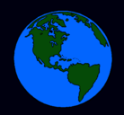 Dibujo Planeta Tierra pintado por yeyi