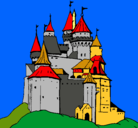 Dibujo Castillo medieval pintado por Reino
