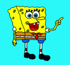 Dibujo Bob Esponja pintado por isabella