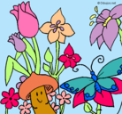 Dibujo Fauna y flora pintado por ANALI