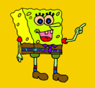 Dibujo Bob Esponja pintado por Martina 