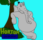 Dibujo Horton pintado por tomas