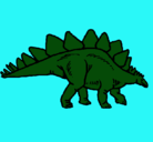Dibujo Stegosaurus pintado por maurixxio