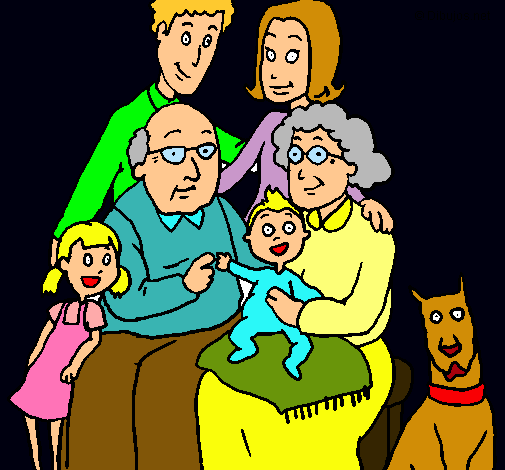 Dibujo Familia pintado por celia22