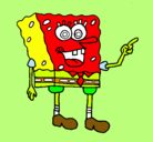 Dibujo Bob Esponja pintado por yanela