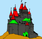 Dibujo Castillo medieval pintado por dario