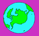 Dibujo Planeta Tierra pintado por lisbeily