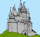 Dibujo Castillo medieval pintado por pipe
