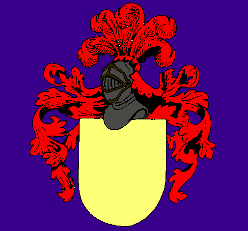 Escudo de armas y casco