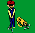 Dibujo Jugador de golf II pintado por leonardo