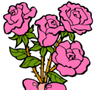 Dibujo Ramo de rosas pintado por AURY