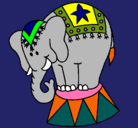 Dibujo Elefante actuando pintado por zackmus