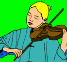 Dibujo Violinista pintado por Antonellita