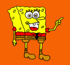 Dibujo Bob Esponja pintado por marina