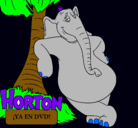 Dibujo Horton pintado por coca