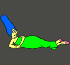 Dibujo Marge pintado por maite1162