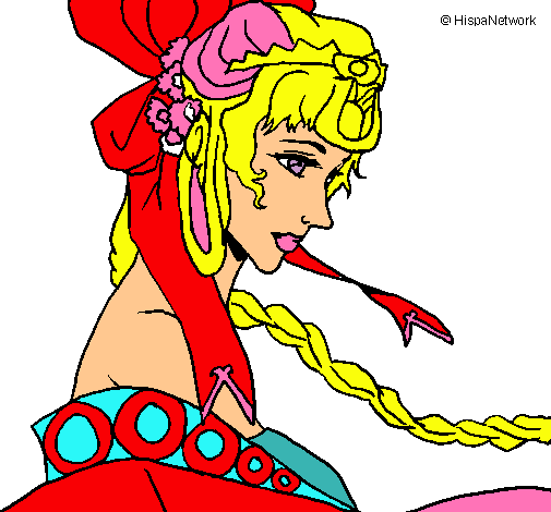 Dibujo Princesa china pintado por Aneii12