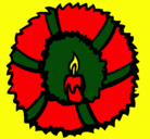 Dibujo Corona de navidad II pintado por amalia
