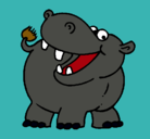 Dibujo Hipopótamo pintado por 6175952576856