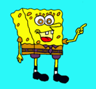 Dibujo Bob Esponja pintado por aigua