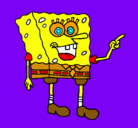 Dibujo Bob Esponja pintado por agustin