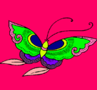Dibujo Mariposa pintado por cari