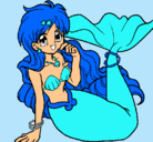Dibujo Sirena pintado por gemm