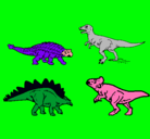 Dibujo Dinosaurios de tierra pintado por dqniel