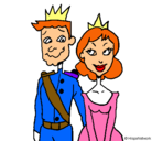 Dibujo Príncipe y princesa pintado por yahaha