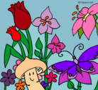 Dibujo Fauna y flora pintado por floraclara