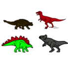 Dibujo Dinosaurios de tierra pintado por damara