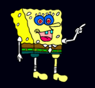 Dibujo Bob Esponja pintado por felipe