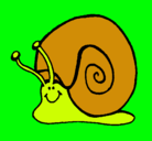 Dibujo Caracol  pintado por nnnpu