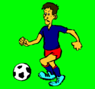 Dibujo Jugador de fútbol pintado por axel-blei