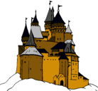 Dibujo Castillo medieval pintado por princesota